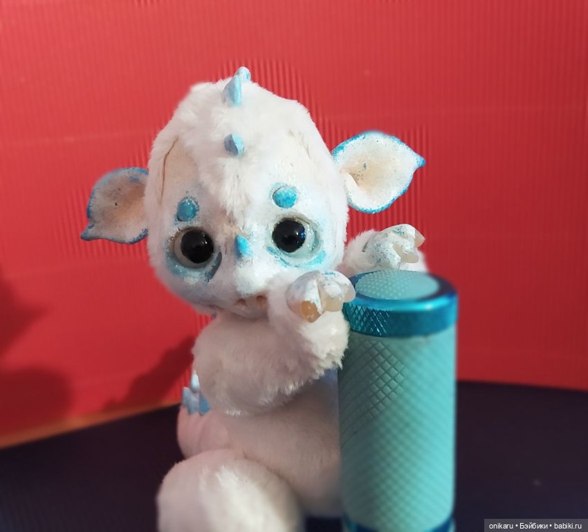 Дракончик — Игрушки в смешанной технике (мех и глина): Арт (фото 4)
