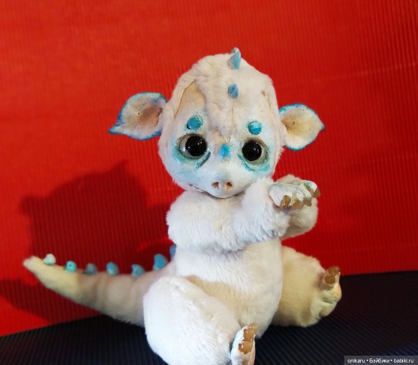 Дракончик — Игрушки в смешанной технике (мех и глина): Арт (фото 10)