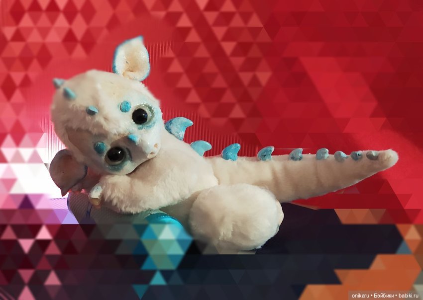 Дракончик — Игрушки в смешанной технике (мех и глина): Арт (фото 3)