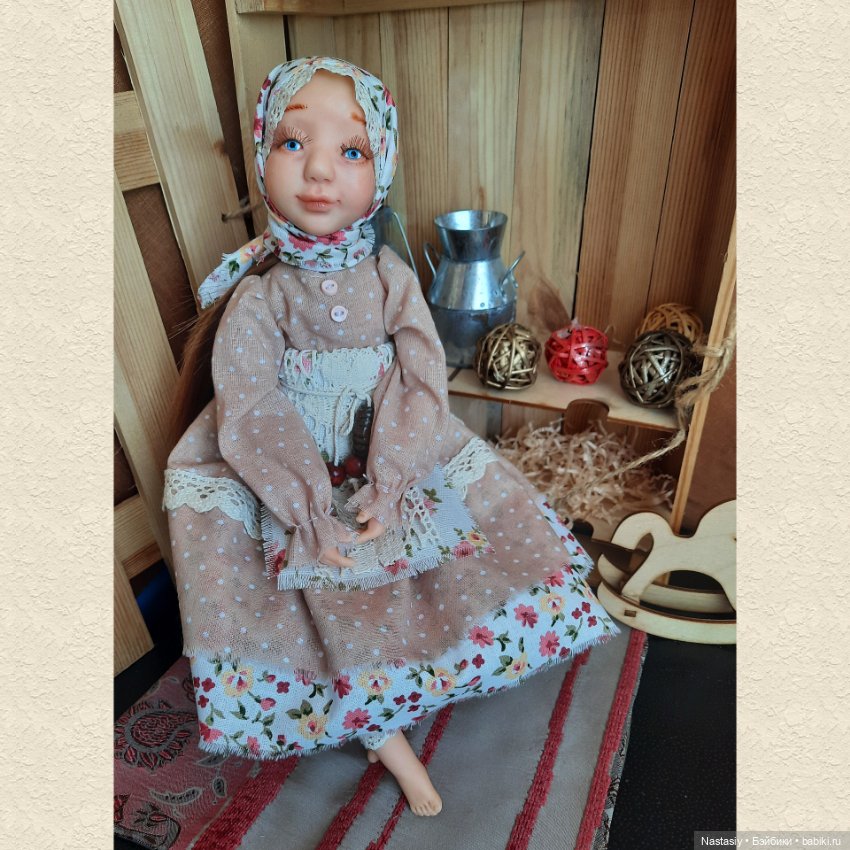Кукла Леля, в русском стиле