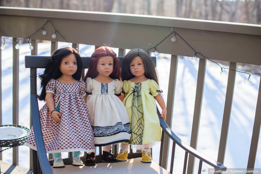 Дуновение весны. Платья на девочек Готц. (Плюс простенькая выкройка) (фото 8)