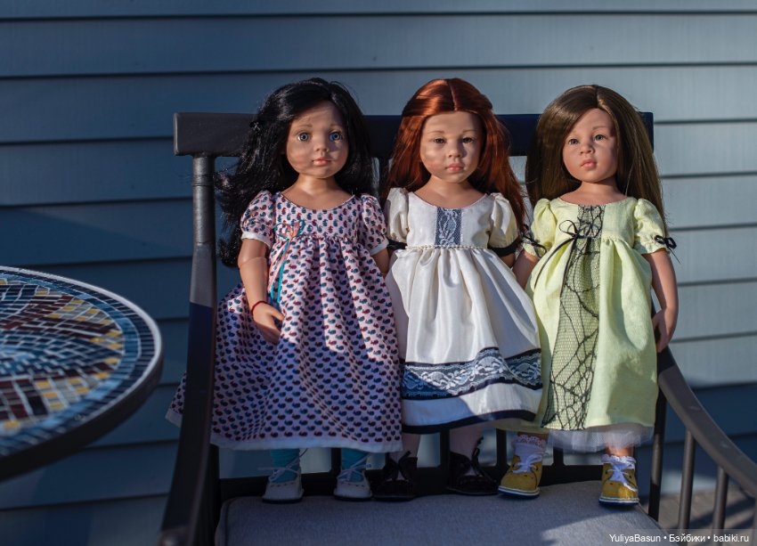 Дуновение весны. Платья на девочек Готц. (Плюс простенькая выкройка)