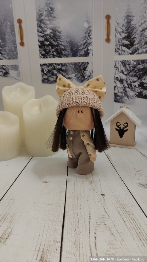 Крошечка ростом 14 см — Авторские текстильные куклы: Вальдорфские (фото 2)