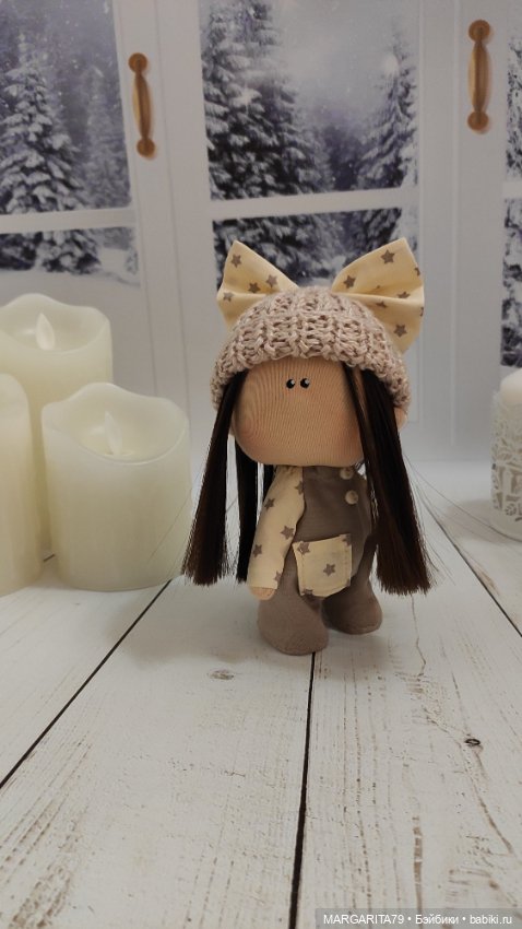 Крошечка ростом 14 см — Авторские текстильные куклы: Вальдорфские