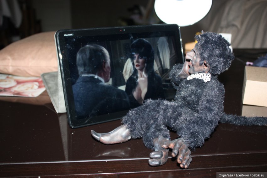 Чëрт-мечтатель — Игрушки в смешанной технике (мех и глина): Арт (фото 3)