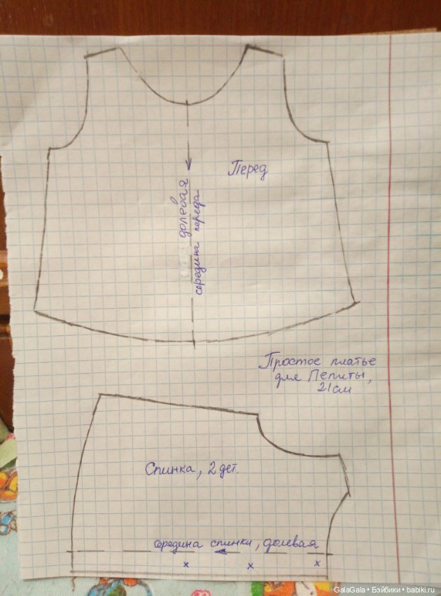 Готовим гардероб к лету. Двухстороннее платье или топ на Пепиту 21см Антонио Хуан