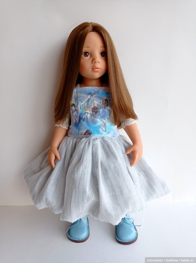 Голубые танцовщицы Дега на сарафане (фото 5)