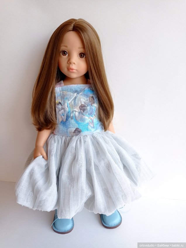 Голубые танцовщицы Дега на сарафане (фото 9)