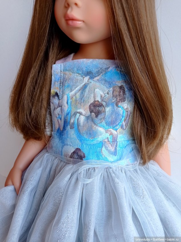 Голубые танцовщицы Дега на сарафане (фото 3)