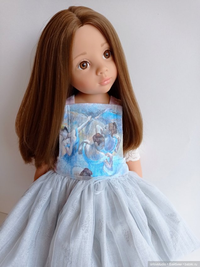 Голубые танцовщицы Дега на сарафане (фото 8)