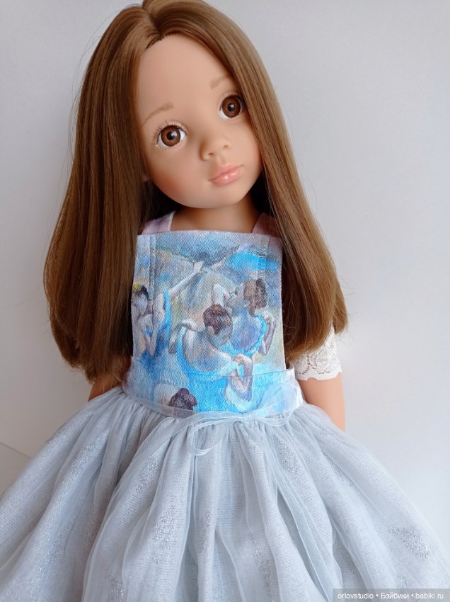 Голубые танцовщицы Дега на сарафане (фото 7)