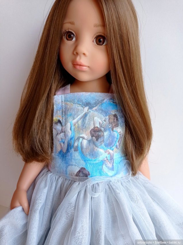 Голубые танцовщицы Дега на сарафане (фото 10)