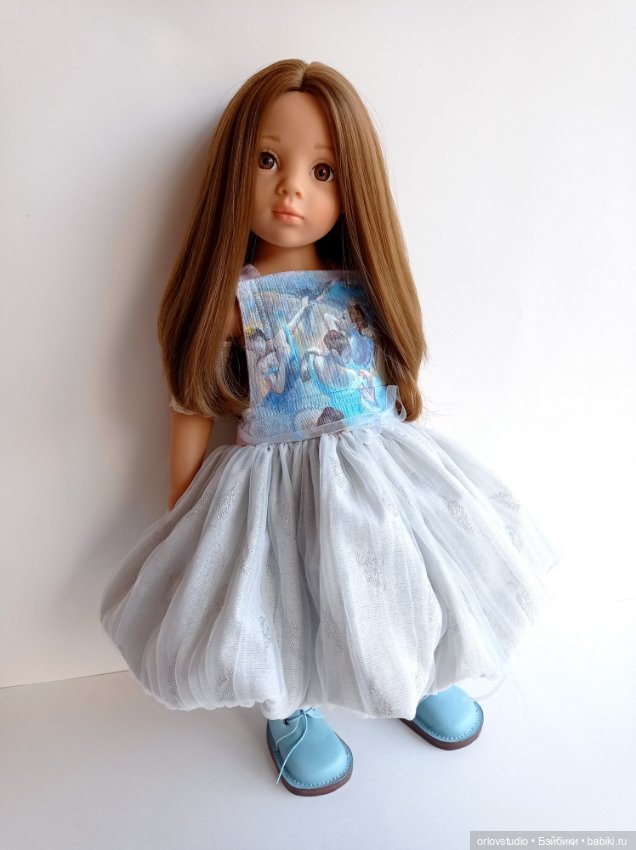 Голубые танцовщицы Дега на сарафане