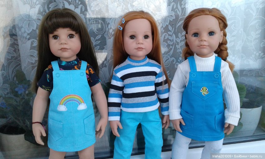 Сине-бирюзовые вариации — Куклы Gotz (Готц): Ханна