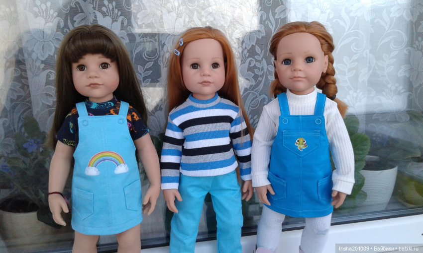 Сине-бирюзовые вариации — Куклы Gotz (Готц): Ханна (фото 10)