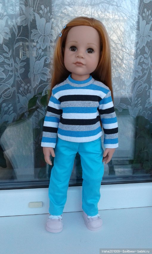 Сине-бирюзовые вариации — Куклы Gotz (Готц): Ханна (фото 4)