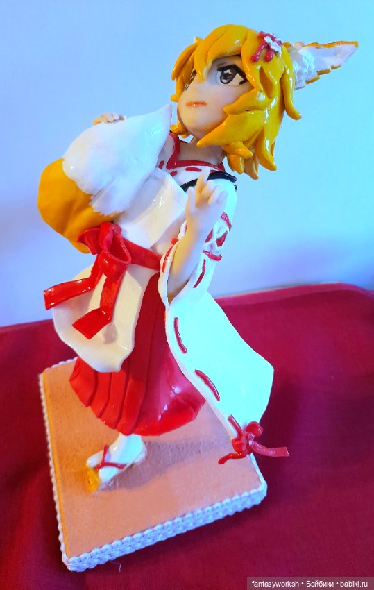 "Аниме. Фигурка Кицуне" Авторские куклы Натальи Игнатьевой