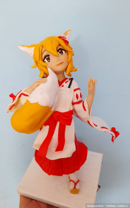 "Аниме. Фигурка Кицуне" Авторские куклы Натальи Игнатьевой