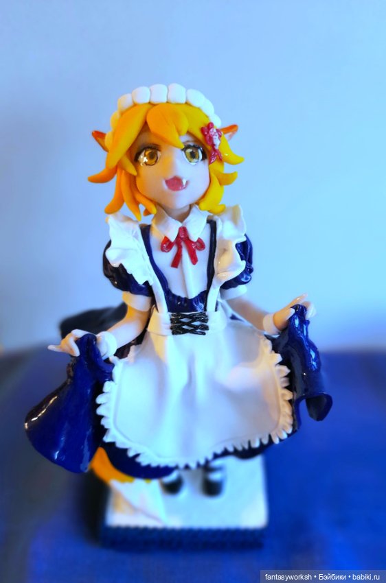 "Аниме. Фигурка Кицуне" Авторские куклы Натальи Игнатьевой