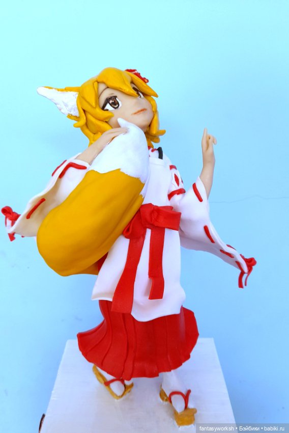 "Аниме. Фигурка Кицуне" Авторские куклы Натальи Игнатьевой