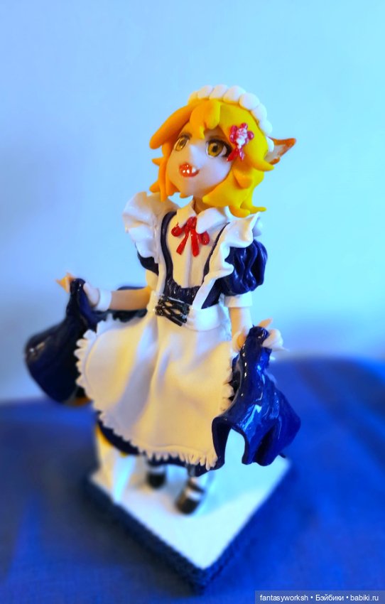 "Аниме. Фигурка Кицуне" Авторские куклы Натальи Игнатьевой (фото 8)