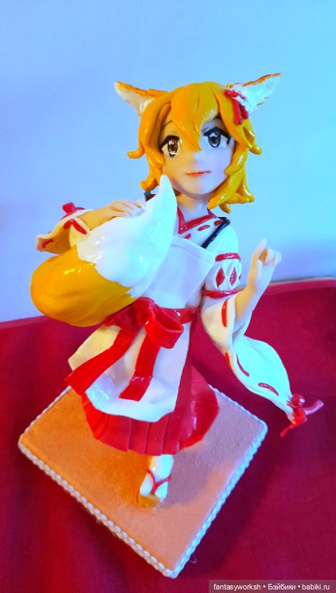 "Аниме. Фигурка Кицуне" Авторские куклы Натальи Игнатьевой