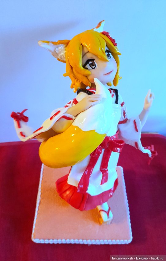 "Аниме. Фигурка Кицуне" Авторские куклы Натальи Игнатьевой