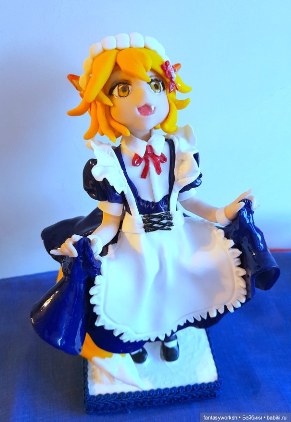 "Аниме. Фигурка Кицуне" Авторские куклы Натальи Игнатьевой (фото 3)