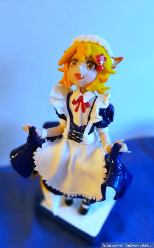 "Аниме. Фигурка Кицуне" Авторские куклы Натальи Игнатьевой (фото 2)