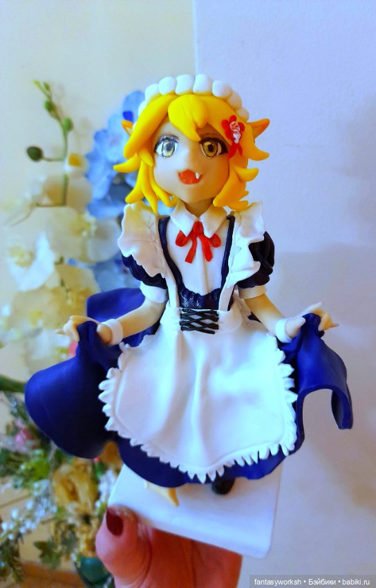 "Аниме. Фигурка Кицуне" Авторские куклы Натальи Игнатьевой (фото 6)