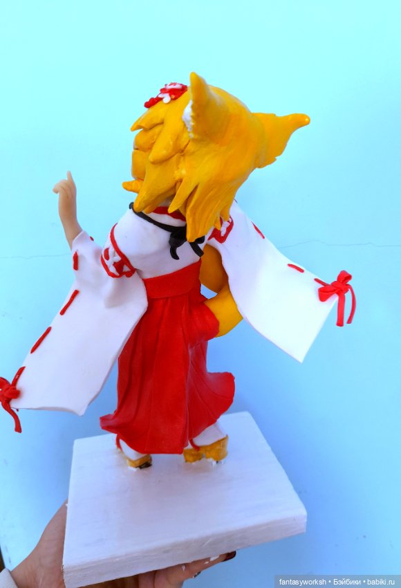 "Аниме. Фигурка Кицуне" Авторские куклы Натальи Игнатьевой