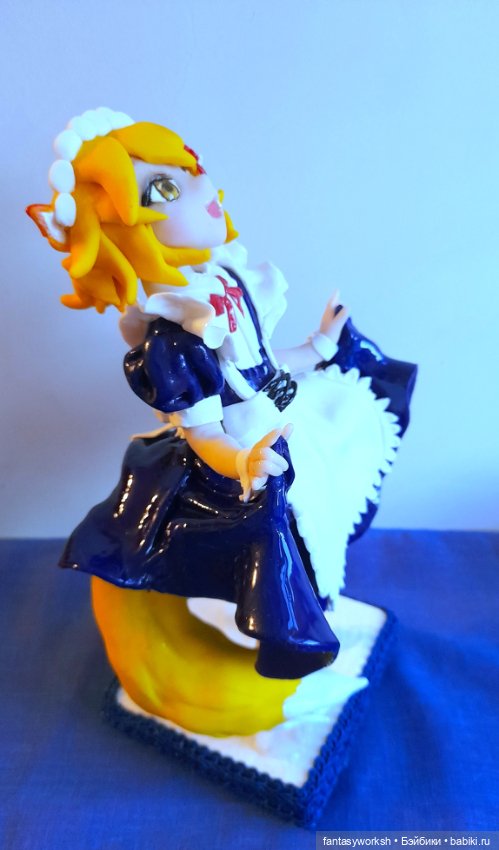 "Аниме. Фигурка Кицуне" Авторские куклы Натальи Игнатьевой (фото 9)