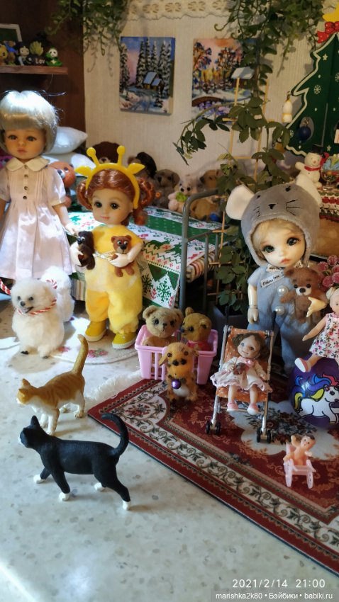 Зима у моих кукол, часть 2