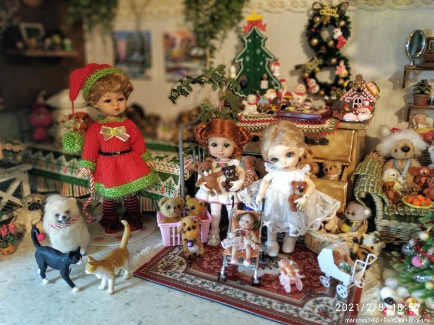 Зима у моих кукол, часть 2