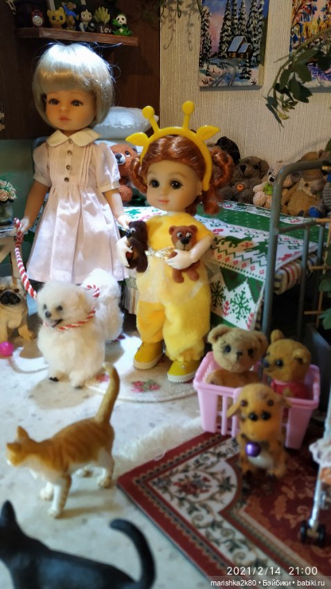 Зима у моих кукол, часть 2