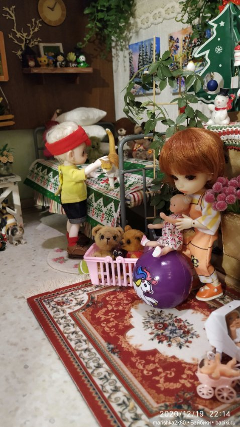 Зима у моих кукол, часть 1