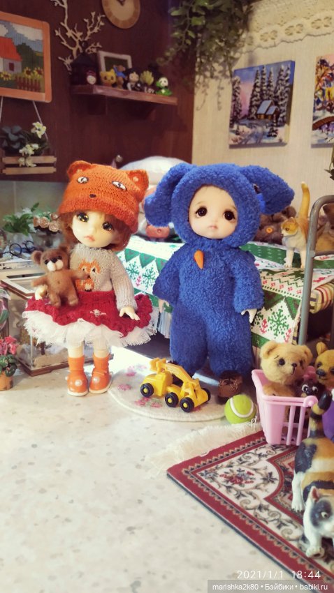 Зима у моих кукол, часть 1