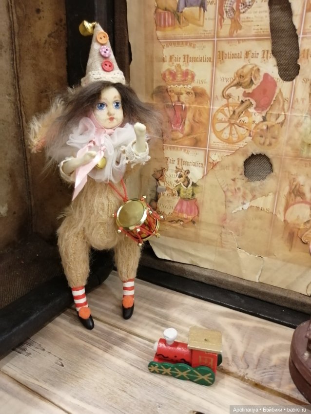 Mia teddy-doll из коллекции "Винтажный цирк"