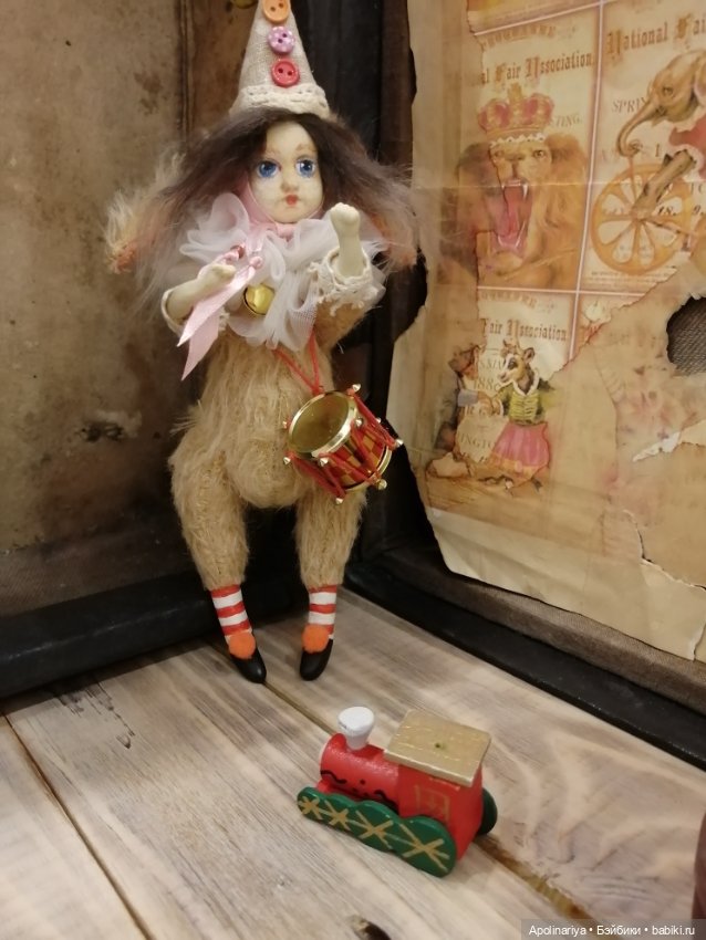 Mia teddy-doll из коллекции "Винтажный цирк"