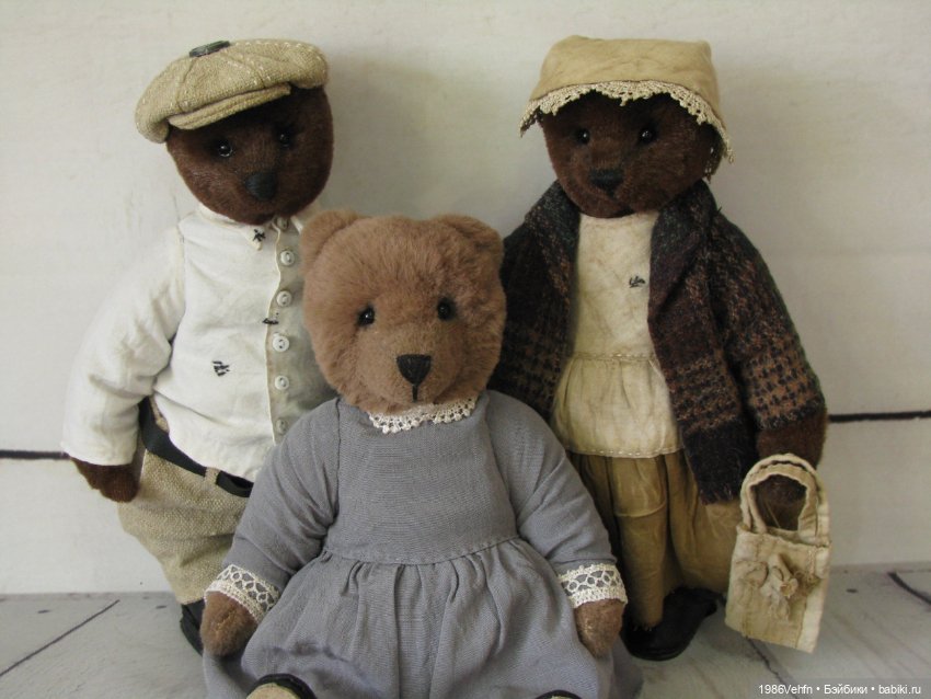 Три медведя — Авторские мишки Тедди и друзья: фото