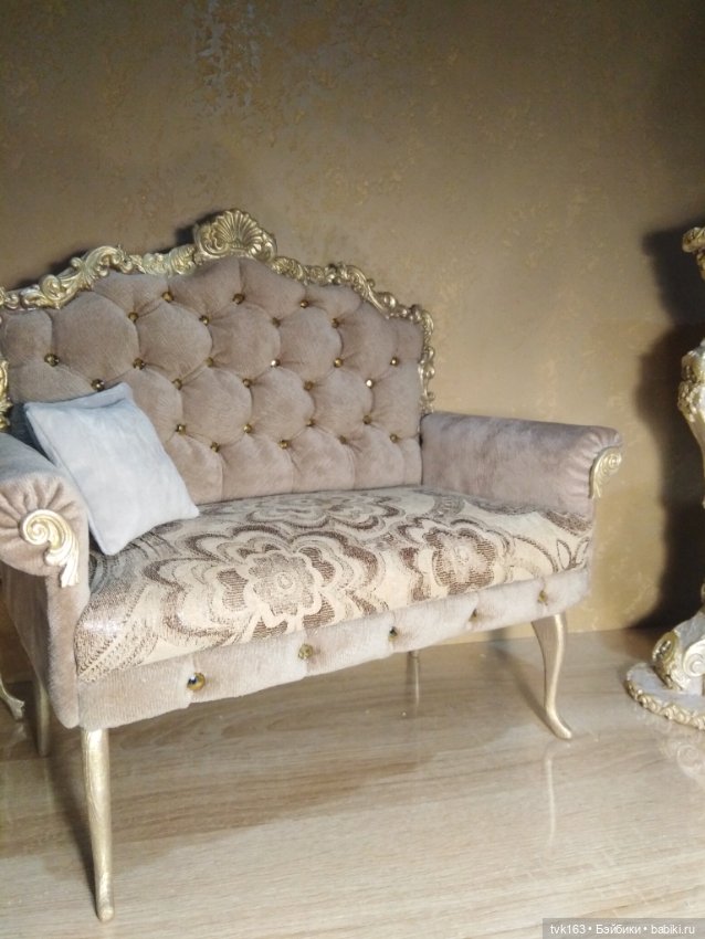 Диван-козетка для куклы — Мебель для кукол и домиков: фото (фото 4)