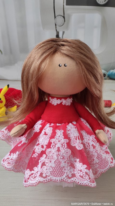 Куколка с Пикачу — Авторские текстильные куклы: Вальдорфские (фото 6)