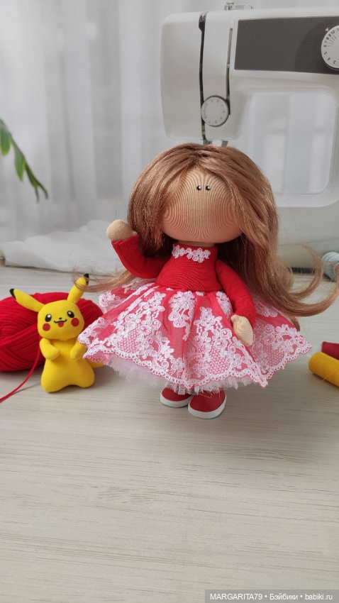 Куколка с Пикачу — Авторские текстильные куклы: Вальдорфские (фото 2)