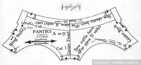 Выкройка для кукол McCalls 1965 for 7-8`` and 9-10`` dolls