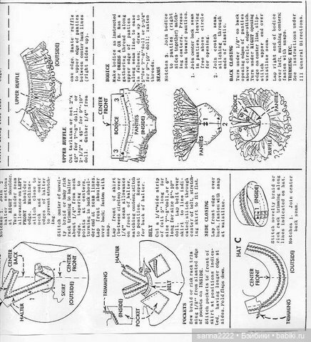 Выкройка для кукол McCalls 1965 for 7-8`` and 9-10`` dolls (фото 9)