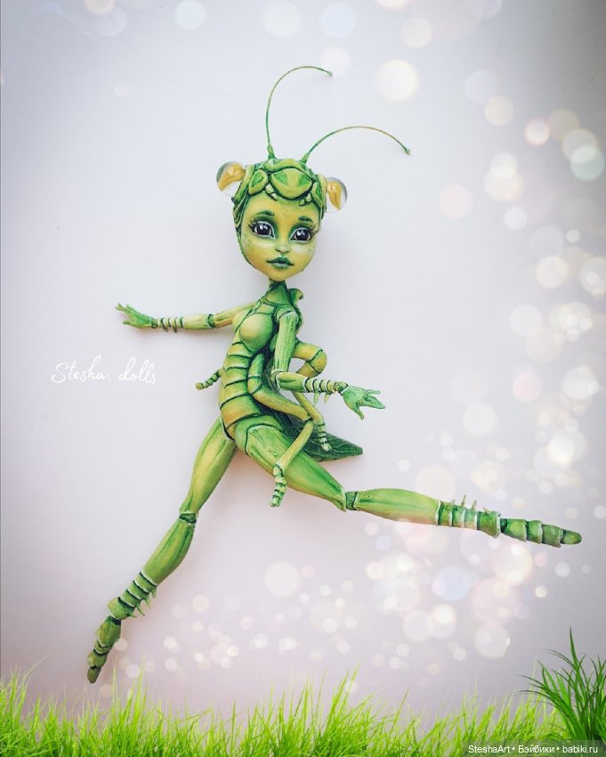 Кузнечик. Мой новый ООАК куклы МХ