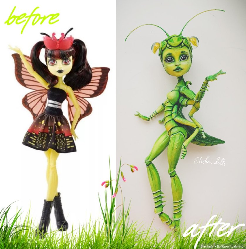 Кузнечик. Мой новый ООАК куклы МХ (фото 9)