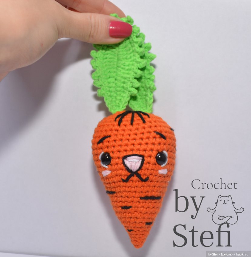 Моркунья! (погремушка) — Вязаные игрушки и амигуруми: крючком (фото 9)