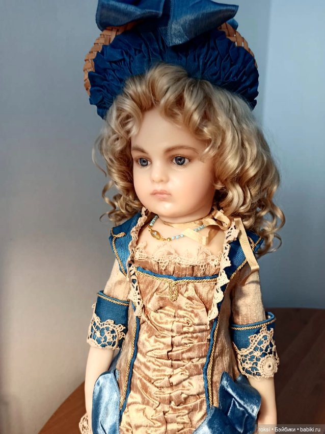 Реплика куклы Bru — Авторские куклы в антикварном стиле: будуарные (фото 4)