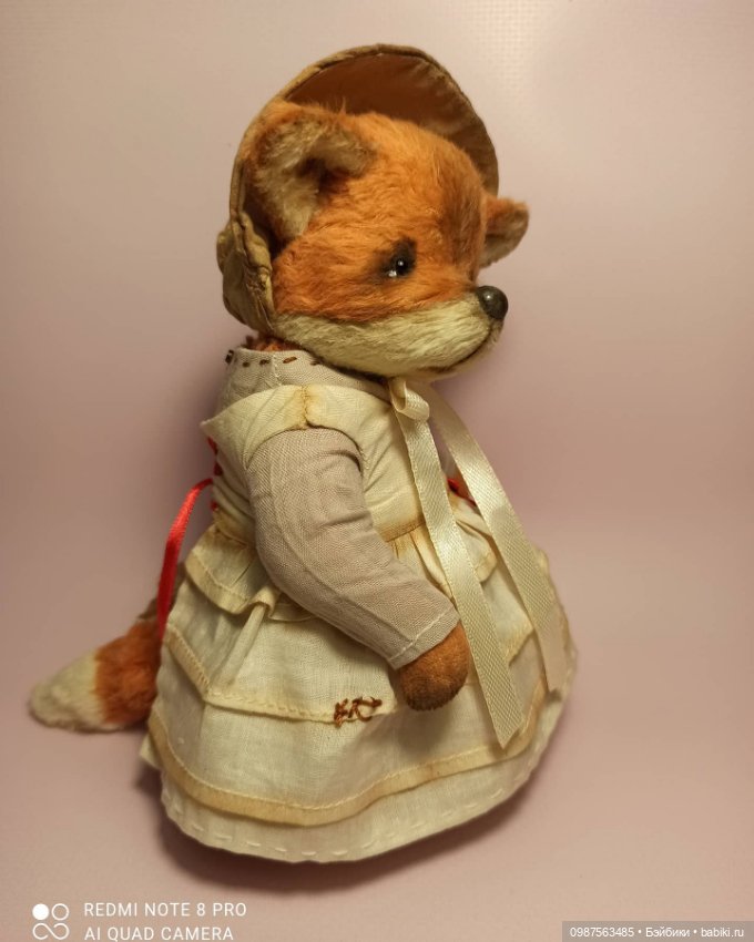 Лисичка,Ростик 16 см — Авторские мишки Тедди и друзья: фото